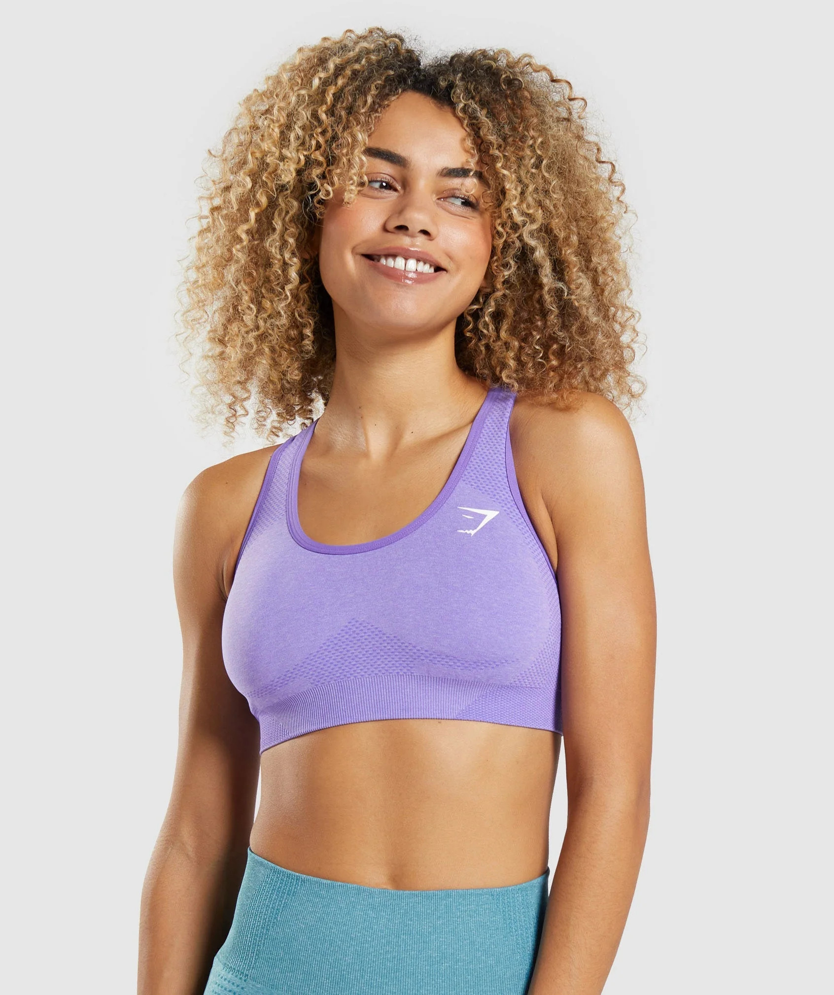 Gymshark Vital Seamless 2.0 Sports Bra - Bright Purple Marl | Gymshark US