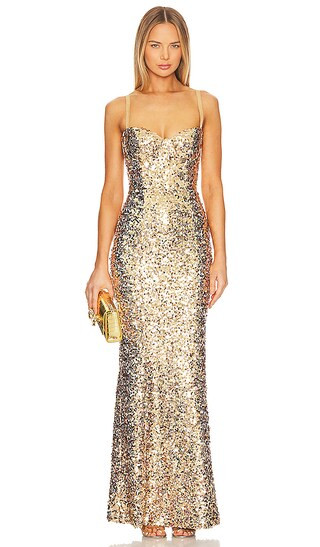 Ruby Dress in Gold | Revolve Clothing (Global)