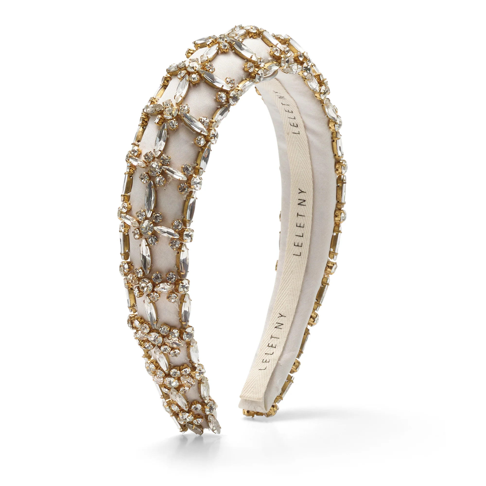 Avril Crystal Padded Headband | Lelet NY