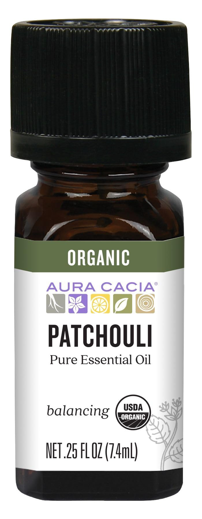 Aura Cacia100% Organic Essential Oil, Patchouli, 0.25 Oz | Amazon (US)