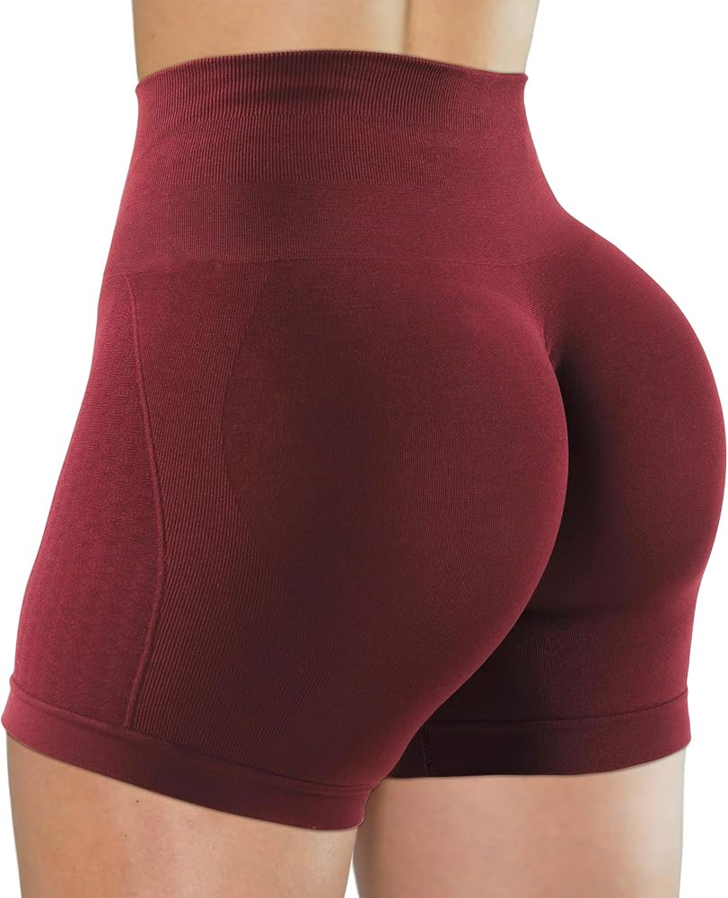 Unthewe Womens Workout Seamless Scrunch Butt Lifting Shorts High Waisted Tummy Control Gym Yoga S... | Amazon (US)
