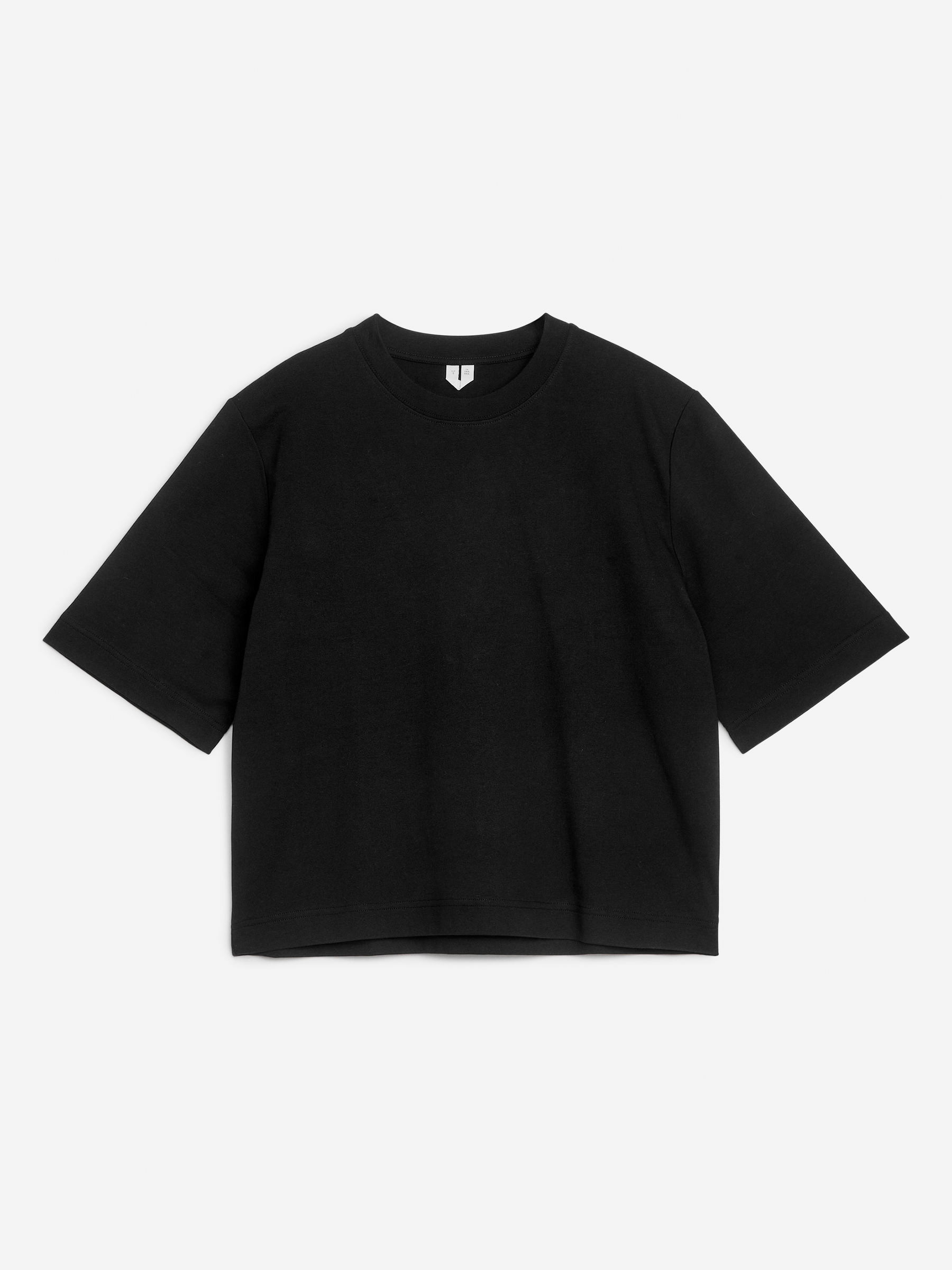 ALBA Heavyweight T-Shirt – Black – Women – ARKET GB | Arket UK