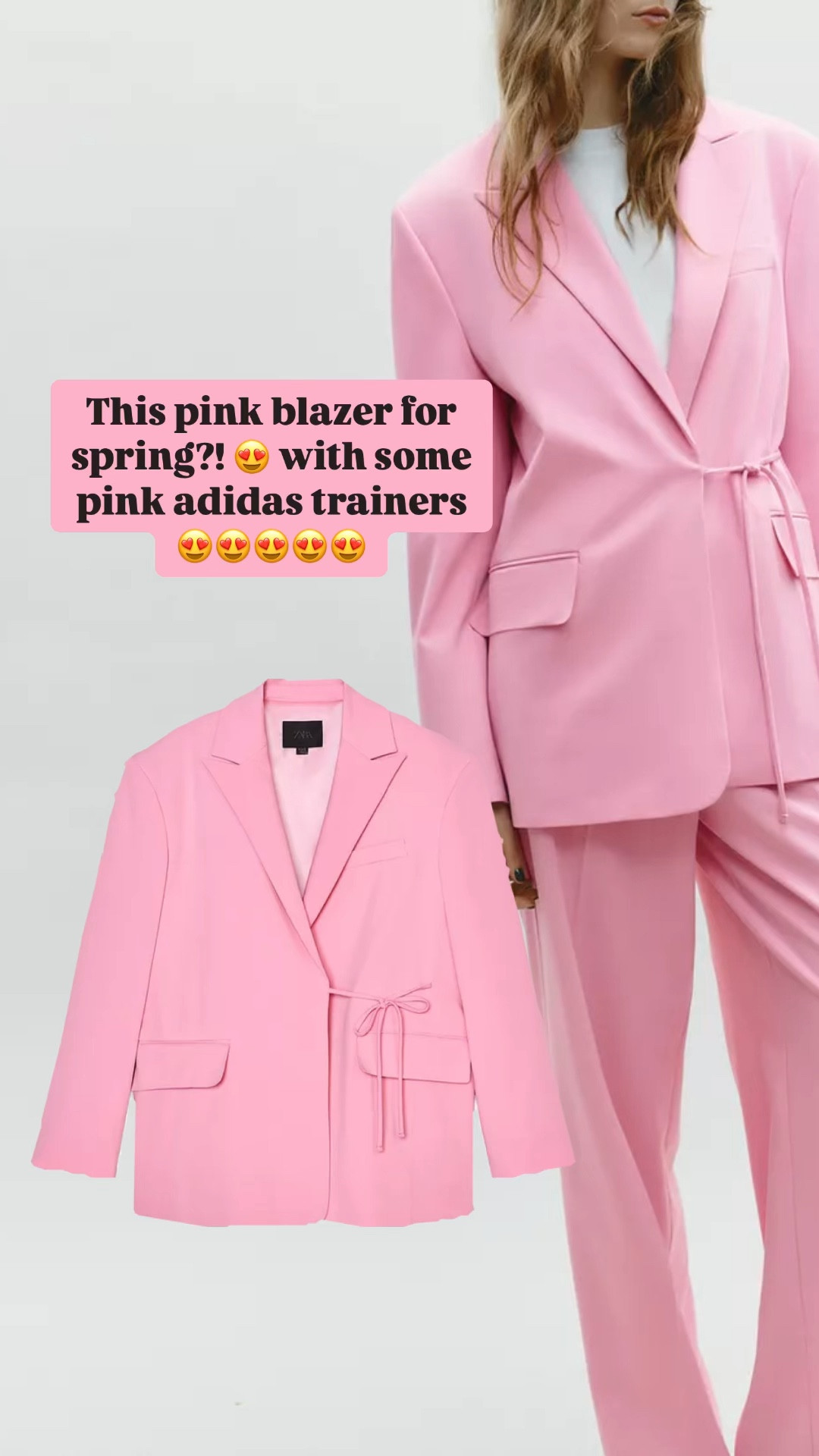 This Zara blazer is spring perfection!  
Spring outfit 
Easter 

#LTKFindsUnder100 #LTKWatchNow #LTKMostLoved