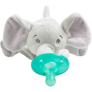 Philips AVENT Soothie Snuggle Holder with Detachable Pacifier, Elephant, 0m+ | Amazon (US)