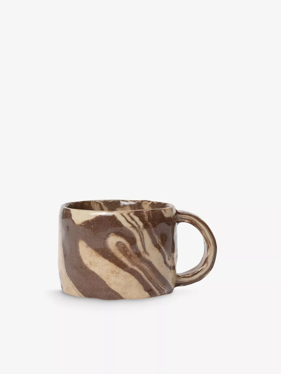 Ryu Low marble-pattern stoneware mug | Selfridges