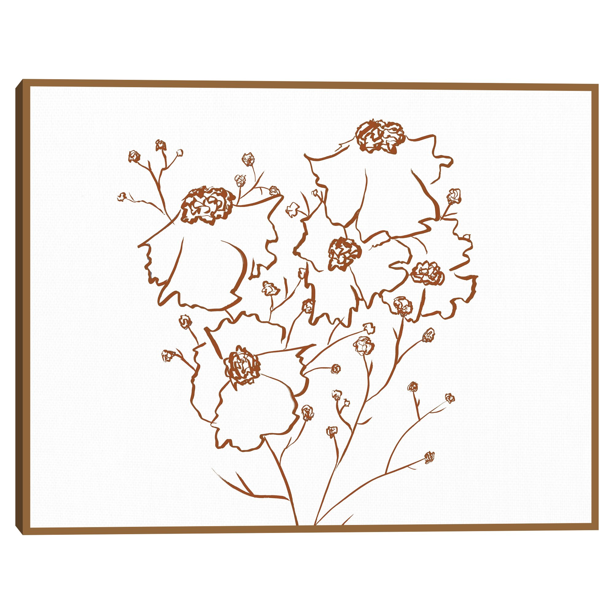 Blooms Alt V1 by Kayleigh Wold Framed Canvas Art Print | Walmart (US)