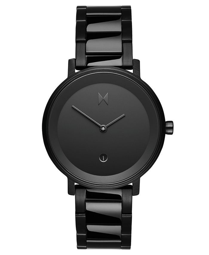 MVMT Signature II Obsidian Raven Black Stainless Steel Bracelet Watch 34mm & Reviews - Macy's | Macys (US)
