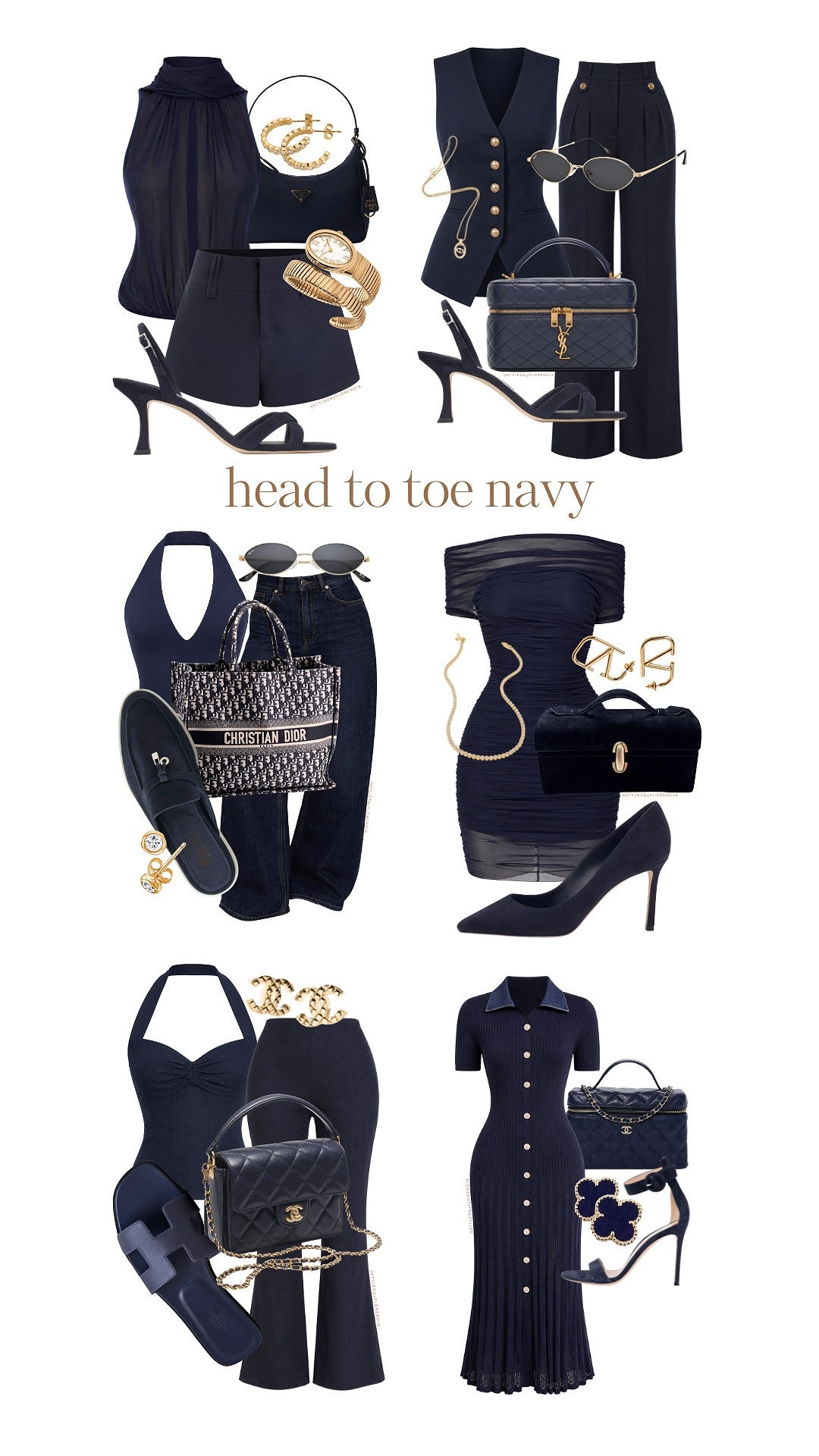 Head to toe in navy tones💙✨✨