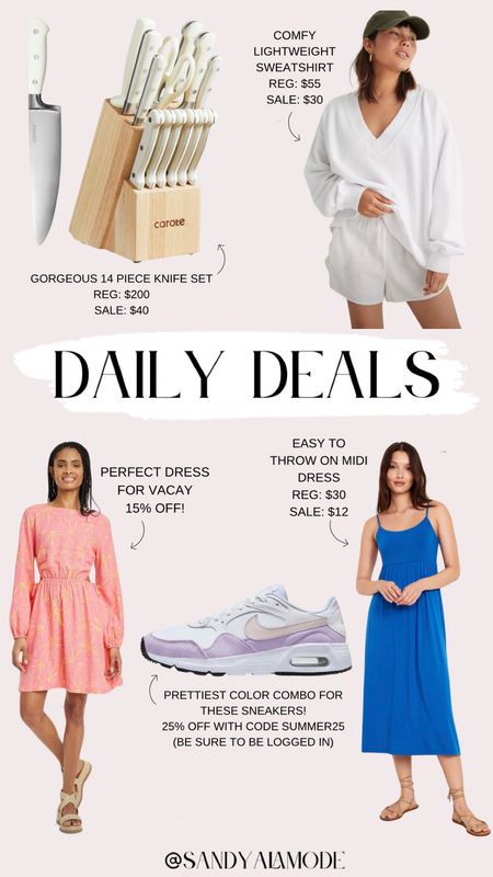 Daily deals // summer outfits // summer dress // Walmart home // Nike sneakers 

#LTKSaleAlert #LTKSeasonal
