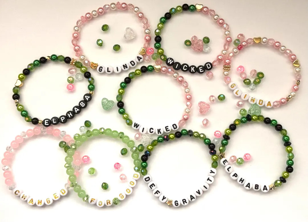 Wicked Inspired Friendship Bracelets movie Bracelets Gift Ideas Teen Gift Ideas Gifts for Her Elp... | Etsy (US)