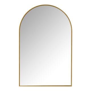 Home Decorators Collection Large Arched Gold Classic Accent Mirror (39 in. H x 26 in. W) H5-MH-72... | The Home Depot