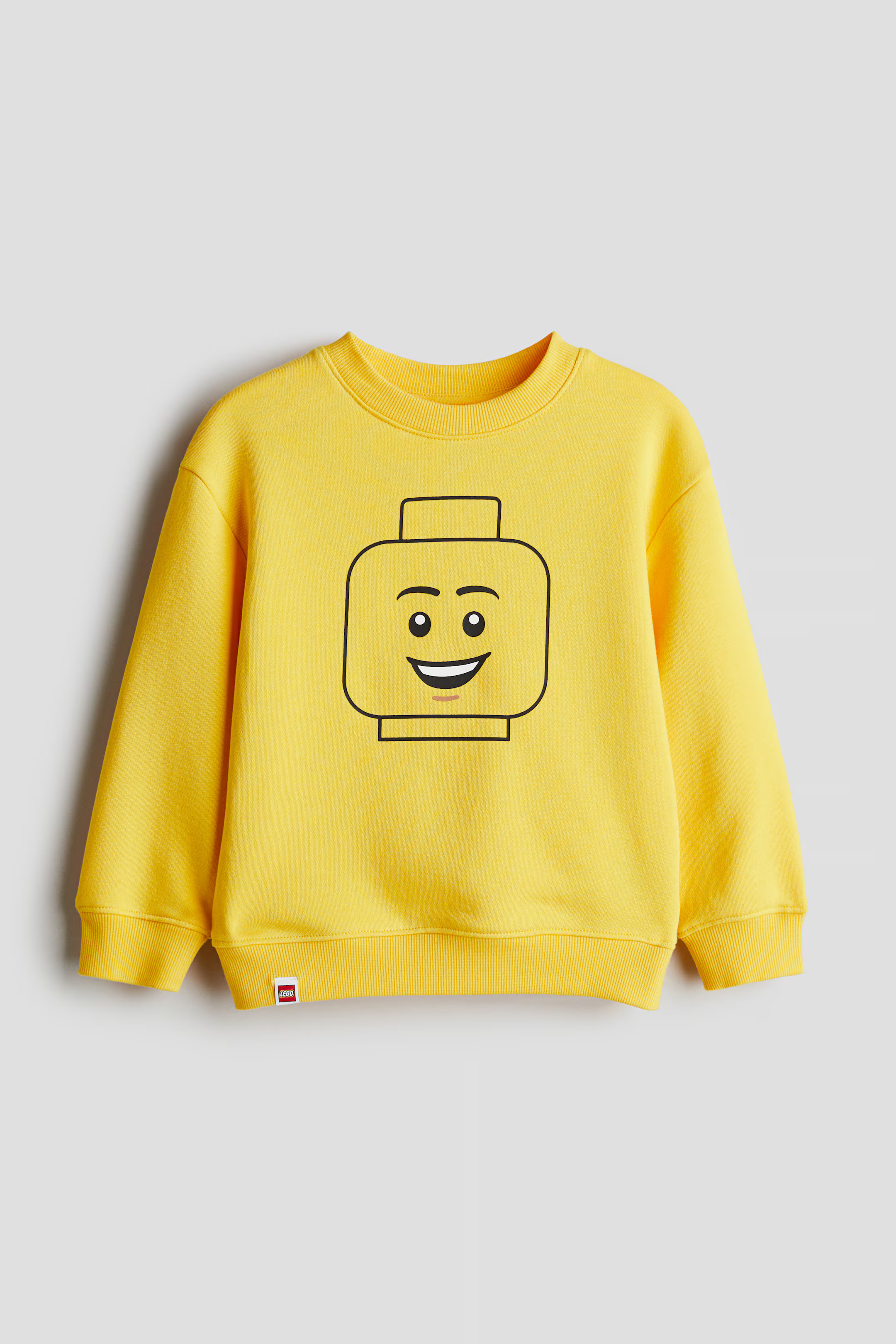 Printed Sweatshirt - Yellow/LEGO - Kids | H&M US | H&M (US + CA)