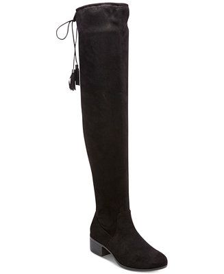 Madden Girl Prissley Over-The-Knee Tassel Stretch Boots | Macys (US)