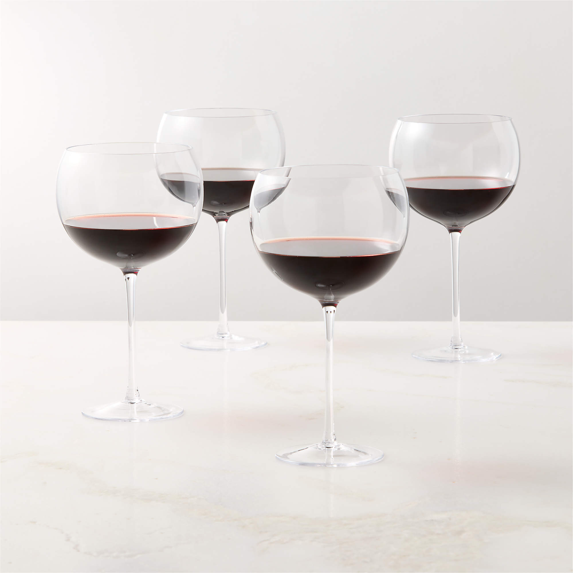 Mori Red Wine Glasses Set of 4 | CB2 | CB2