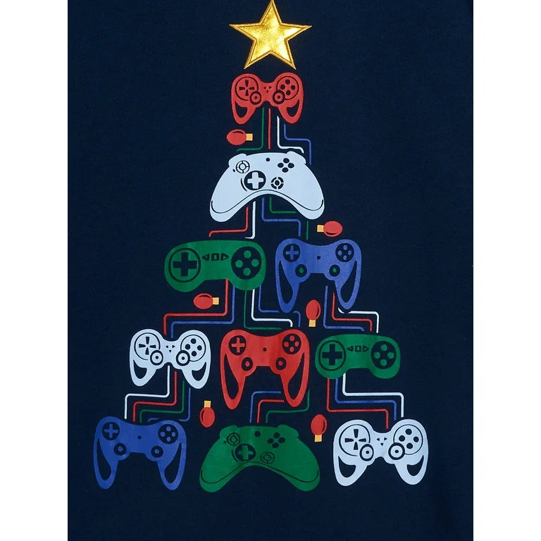 Holiday Time Boys Holiday Sweatshirt, Sizes 4-18 & Husky | Walmart (US)