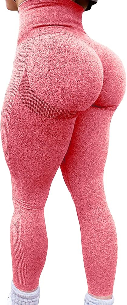 KIWI RATA High Waist Butt Lift Seamless Leggings for Women Peach Booty Workout Gym Active Pants T... | Amazon (US)