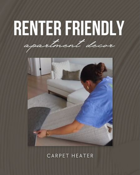 Add this heater under any rugs that you have,  plug it and pick how warm you want your carpet to be. Easy and renter-friendly way to add a cozy feel to your home.

#LTKhome #LTKVideo