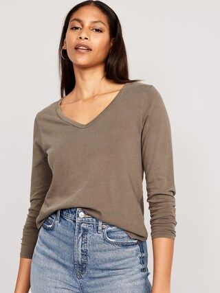 EveryWear Long-Sleeve V-Neck T-Shirt for Women | Old Navy (US)