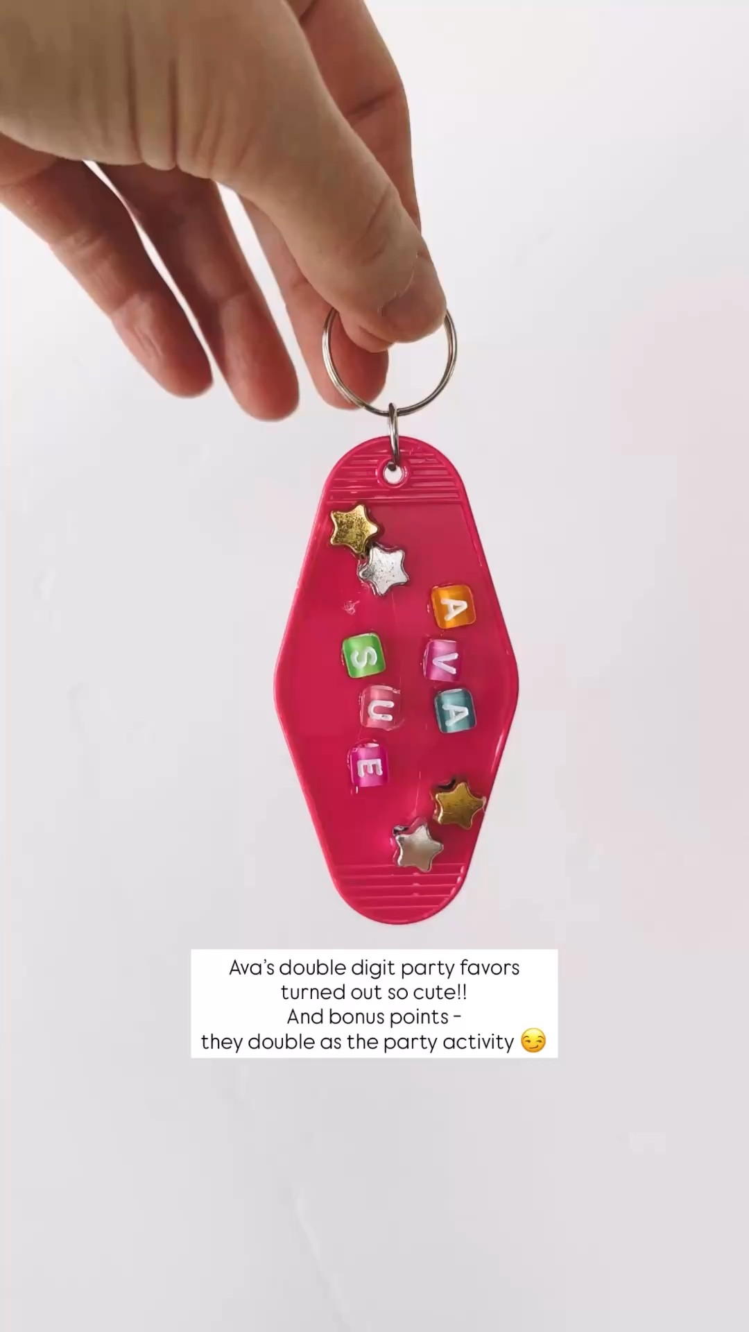 Cute girls birthday party favor idea for a 10th birthday. The girls made their own name keychains, added extra charms from the keychain bar, picked a clear purse, and filled it with goodies. Everything for this DIY purse party setup is linked here.

#LTKmomlife #LTKKids