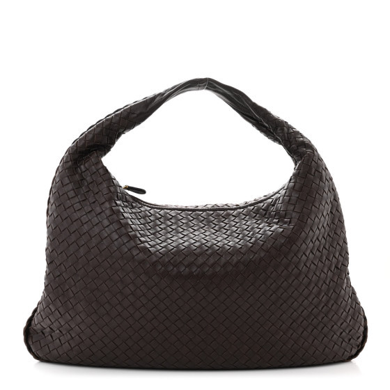 Nappa Intrecciato Large Veneta Hobo Ebano | FASHIONPHILE (US)