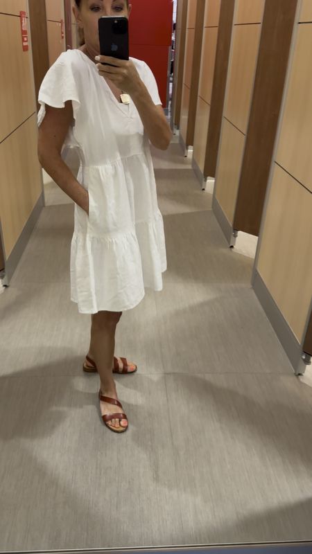 This is a really cute white dress that would make the perfect swimsuit coverup  | Target find | Target fashion

#LTKVideo #LTKSwim #LTKOver40
