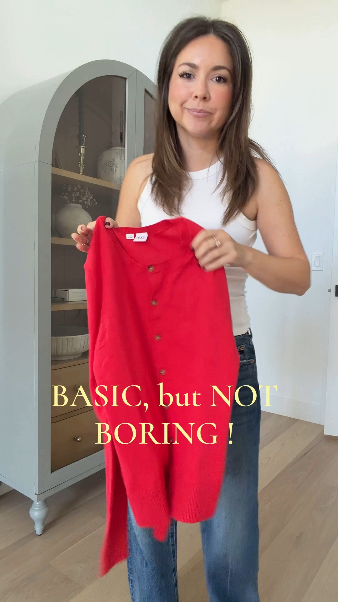 Basic not boring classic outfit! 

Cardigan xsmall
Tank xs 
Jeans 25 regular I’m 5ft2 
Loafers tts

#LTKPetite #LTKgrwm #LTKootd