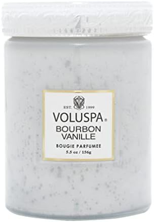 Voluspa Bourbon Vanille Candle | Small Glass Jar | 5.5 Oz. | 50 Hour Burn Time | Hand-Poured Coco... | Amazon (US)