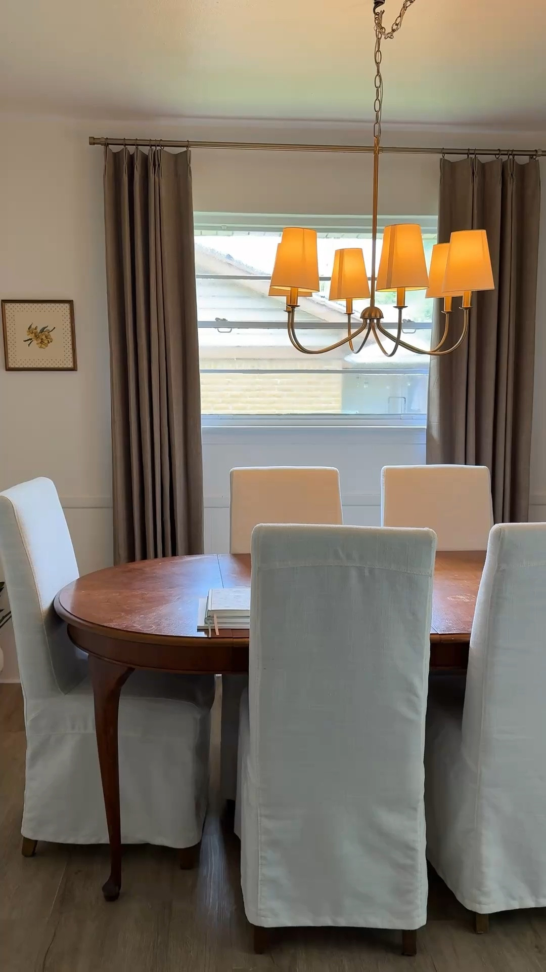 Just switched out our curtain rod and drapes in the dining area and we love how it turned out! Everything we used is linked and more affordable than you may think! #amazonhome #affordablehomedecor #easyswaps #pinchpleatcurtains #homeinspo

#LTKHome