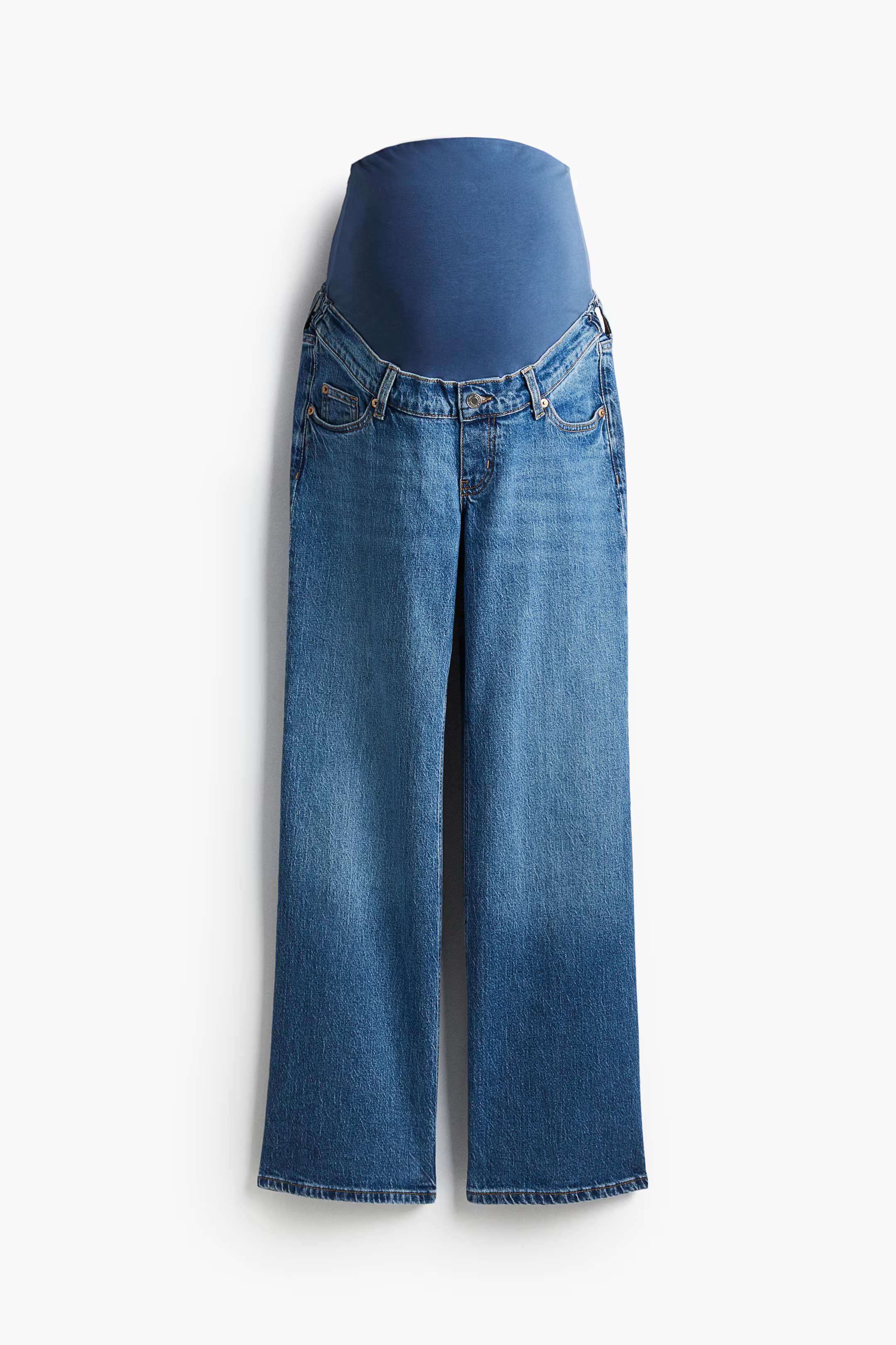 MAMA Wide Jeans - Denim blue - Ladies | H&M US | H&M (US + CA)