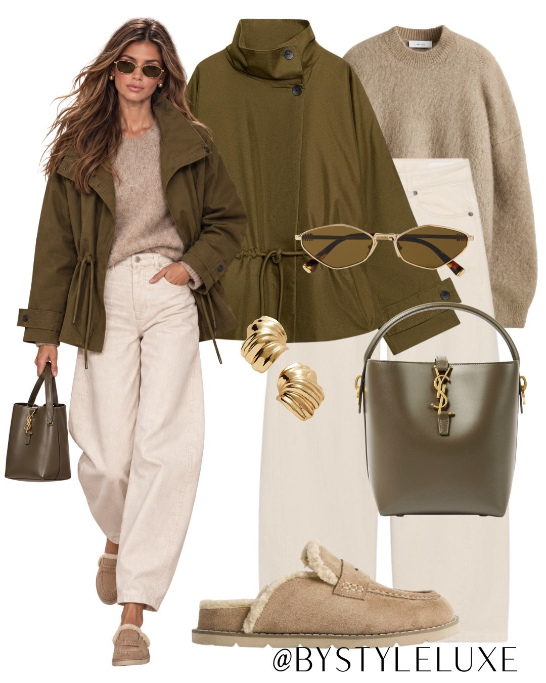 TONAL LOOK - Gorgeous olive and beige tones for autumn 🍂

#jacket #jeans #autumnoutfit

#LTKautumn #LTKjeans #LTKbag