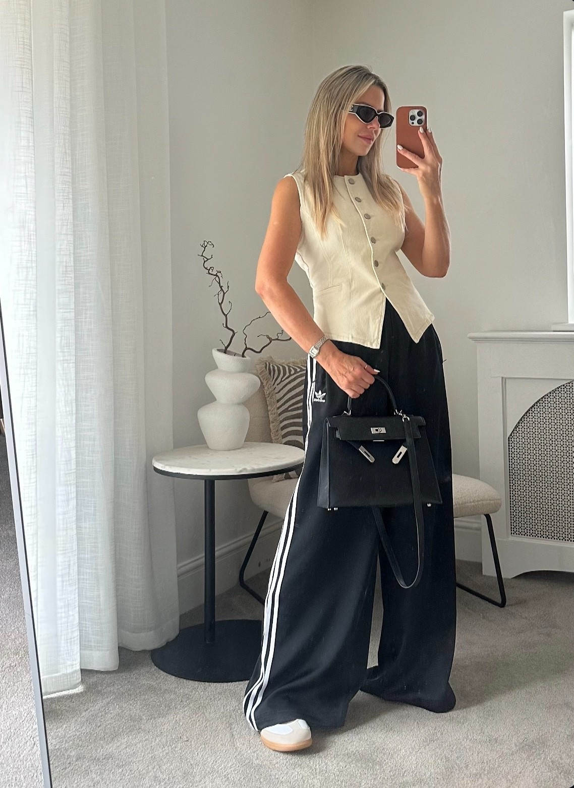 Sporty chic 🤍🏹 #waistcoat #denimtop #outfitideas #casualchic 

#LTKuk #LTKsummer #LTKstyletip