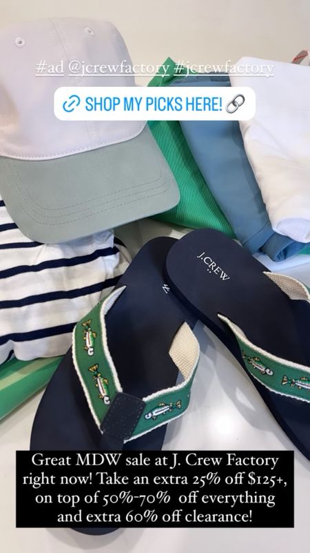 Great MDW sale at J. Crew Factory right now! Take an extra 25% off $125+, on top of 50%-70%  off everything and extra 60% off clearance! #ad @jcrewfactory #jcrewfactory