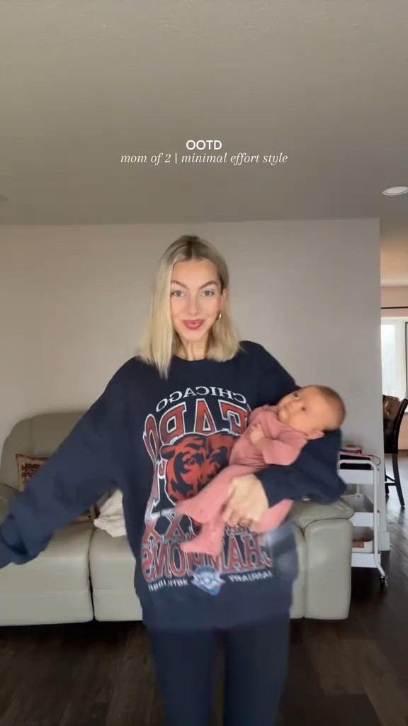 size M in the sweatshirt for an oversized look 👏 the very best affordable leggings & everyday tennies linked! 

#LTKGiftGuide #LTKFindsUnder100