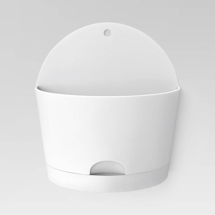 8"x5" 2pc Indoor/Outdoor Half-Circle Self-Watering Wall Planter Pot - Room Essentials™ | Target