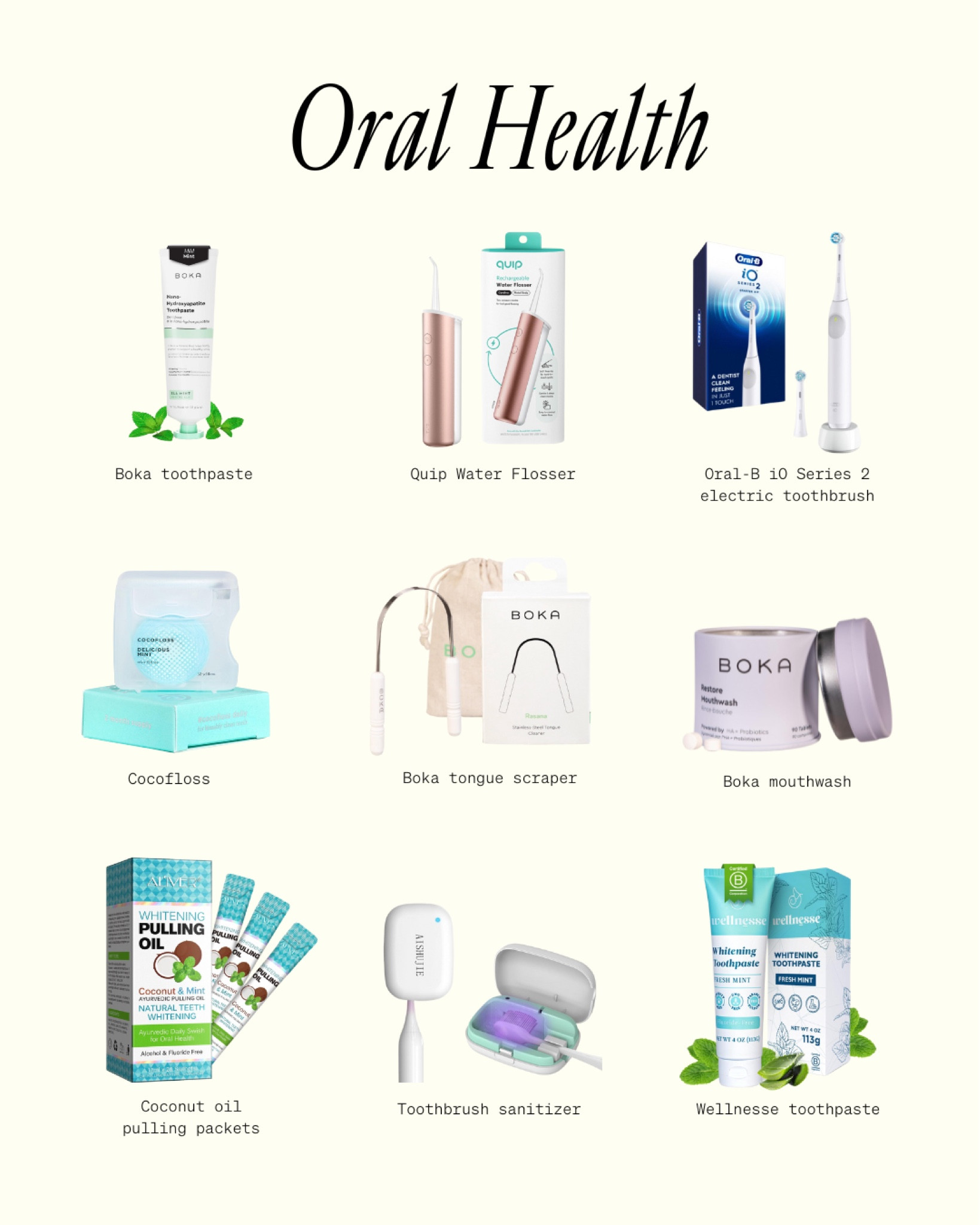 Oral health must-haves