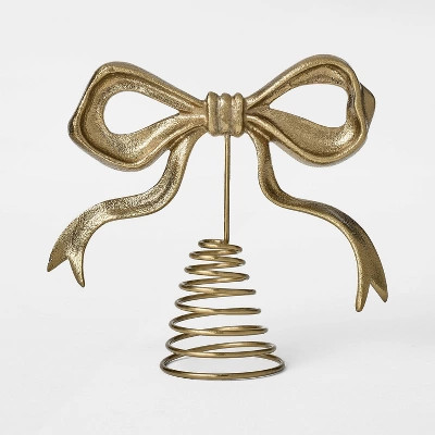Brass Metal Bow Tree Topper - Threshold™ designed with Studio McGee | Target