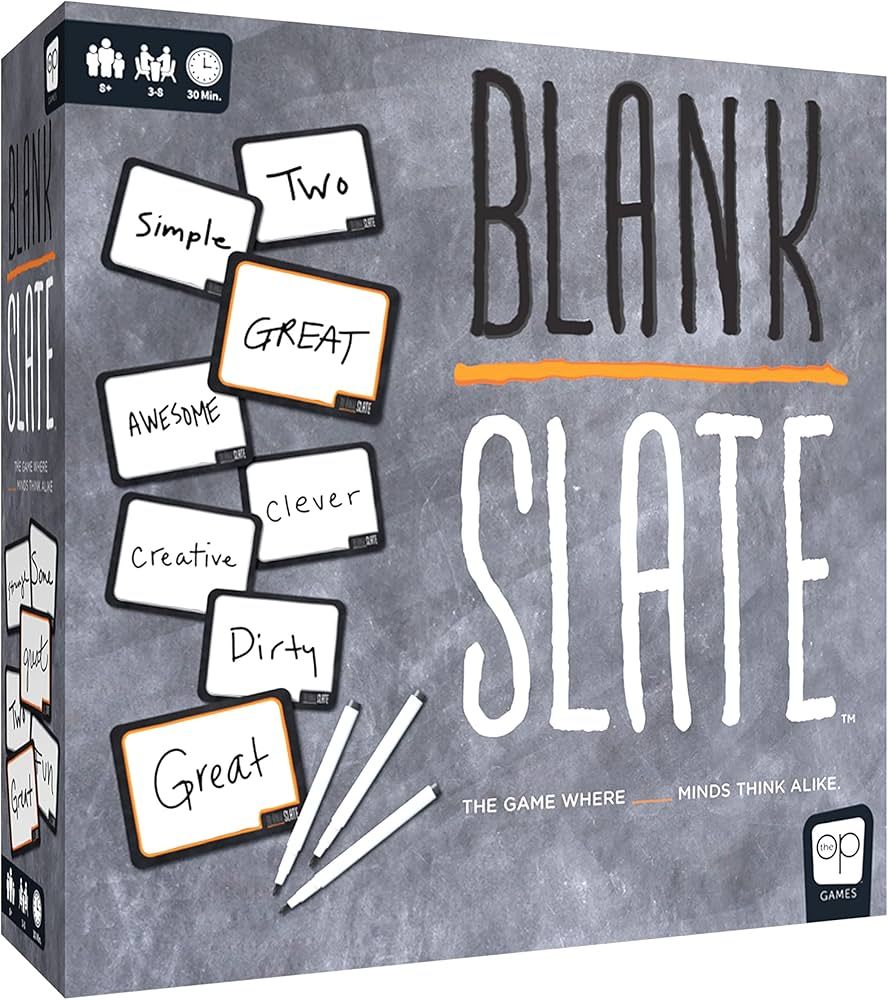 BLANK SLATE The Game Where Great Minds Think Alike              
 Paper  

 3 to 8 players | Amazon (US)