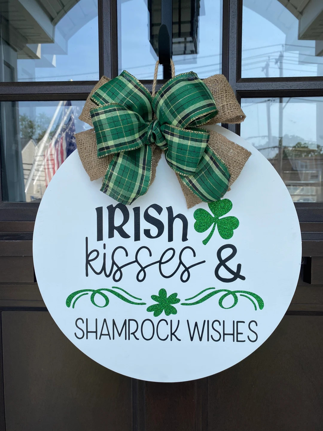 Saint Patrick's Day Door Hanger | St. Pattys Day Front Door Decor | Saint Patrick's Day Wreath |f... | Etsy (US)