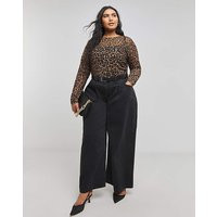 Leopard Mesh Top | Simply Be (UK)