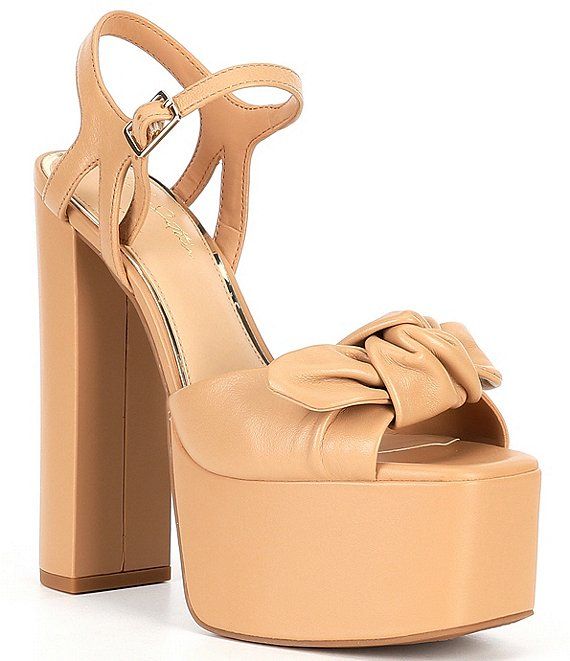 Gianni Bini X Jess Southern Carrie Knotted Bow Platform Sandals | Dillard's | Dillard's