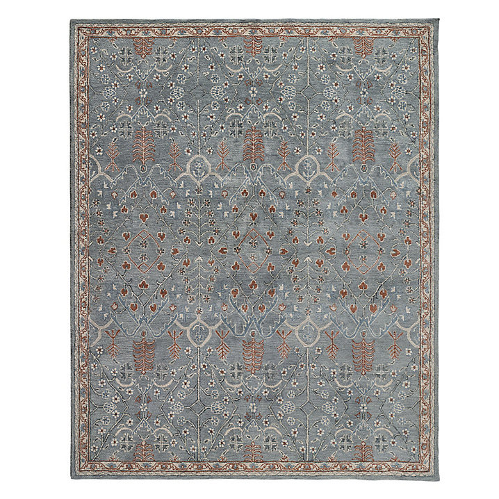 Miller Hand Tufted 100% Wool Area Rug Blue | Ballard Designs, Inc.