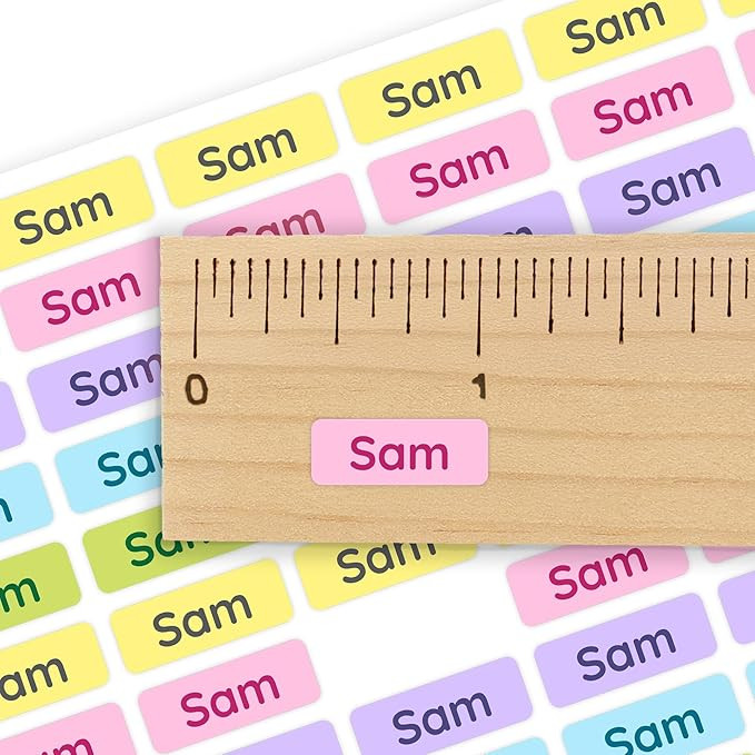 Mini Name Labels (175) - Custom Personalized Labels for Clothes & Tiny Items – Waterproof, Wash... | Amazon (US)