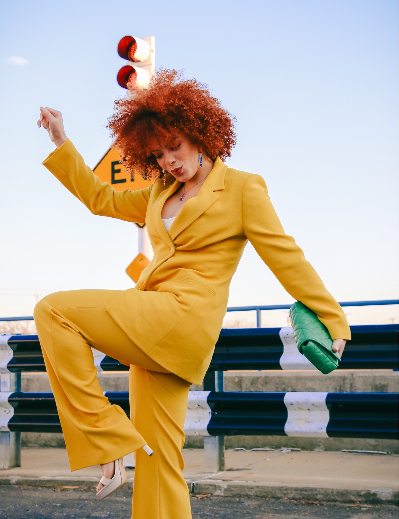 Wearing a yellow pantsuit radiates confidence, creativity, and a vibrant zest. 🌟💛 #pantsuit #workwearoutfit

#LTKFind #LTKxNSale #LTKSeasonal