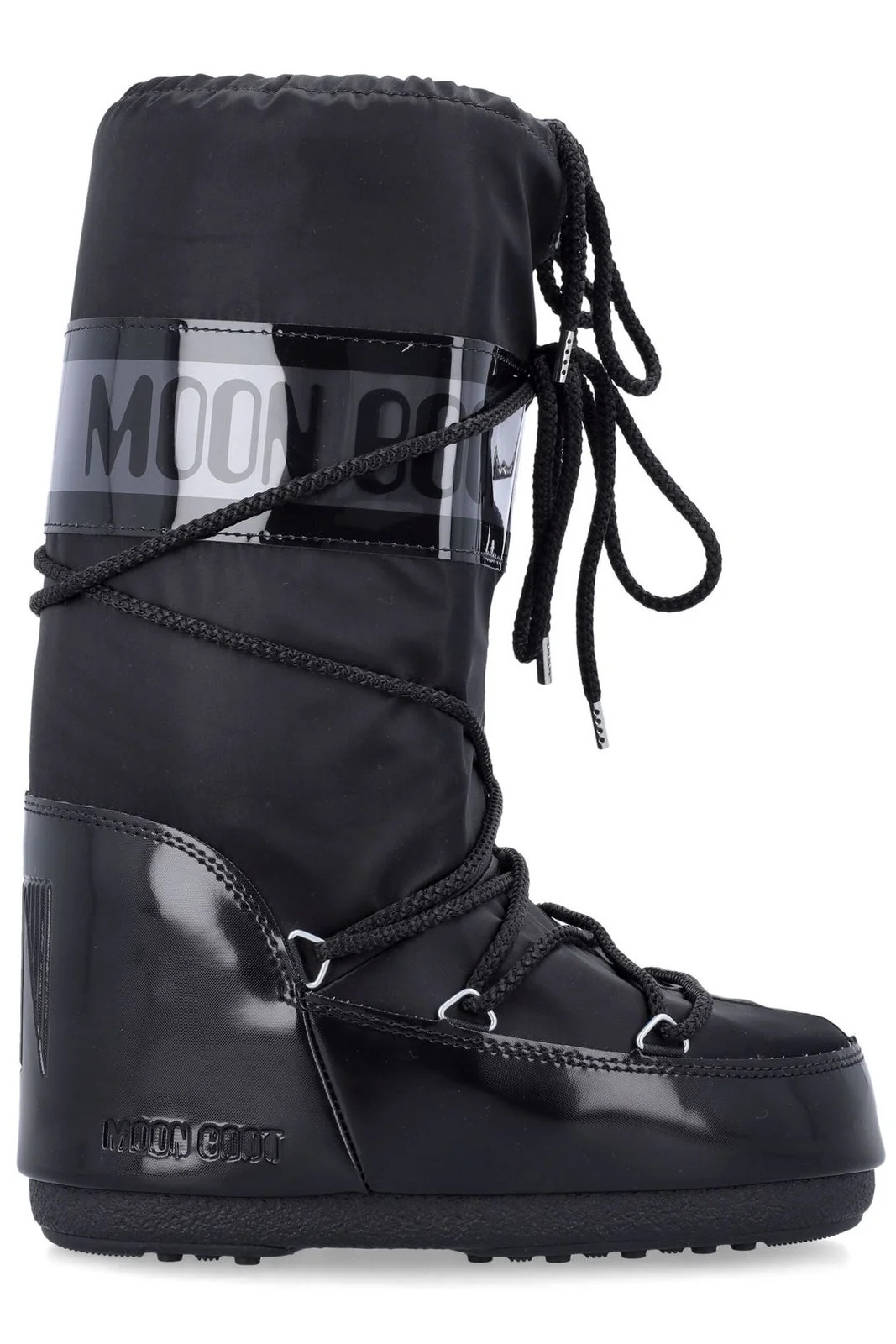 Moon Boot Icon Glance Satin Lace-Up Snow Boots | Cettire Global