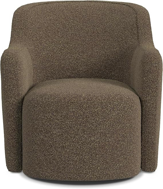 HomePop Décor Upholstered 360° Barrel Back Swivel Accent Living Room & Bedroom|Decorative Home ... | Amazon (US)