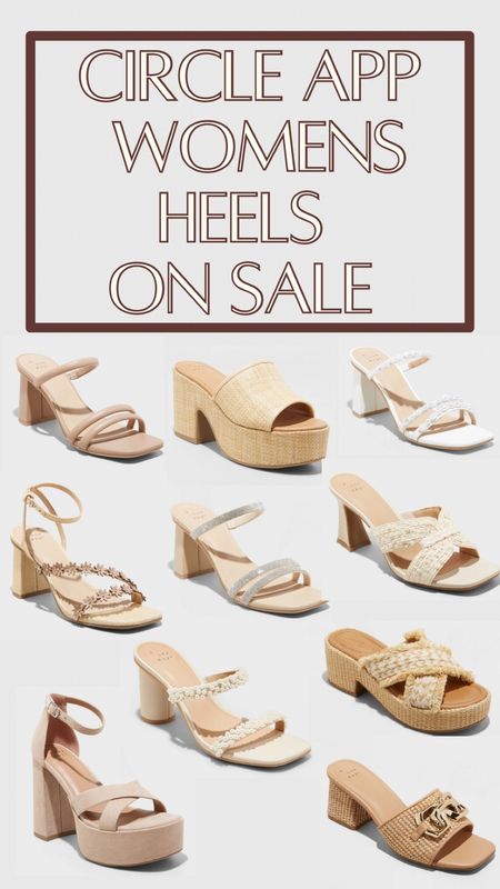 Women’s sandal heels on sale with circle app 

#LTKshoecrush #LTKxTarget #LTKsalealert
