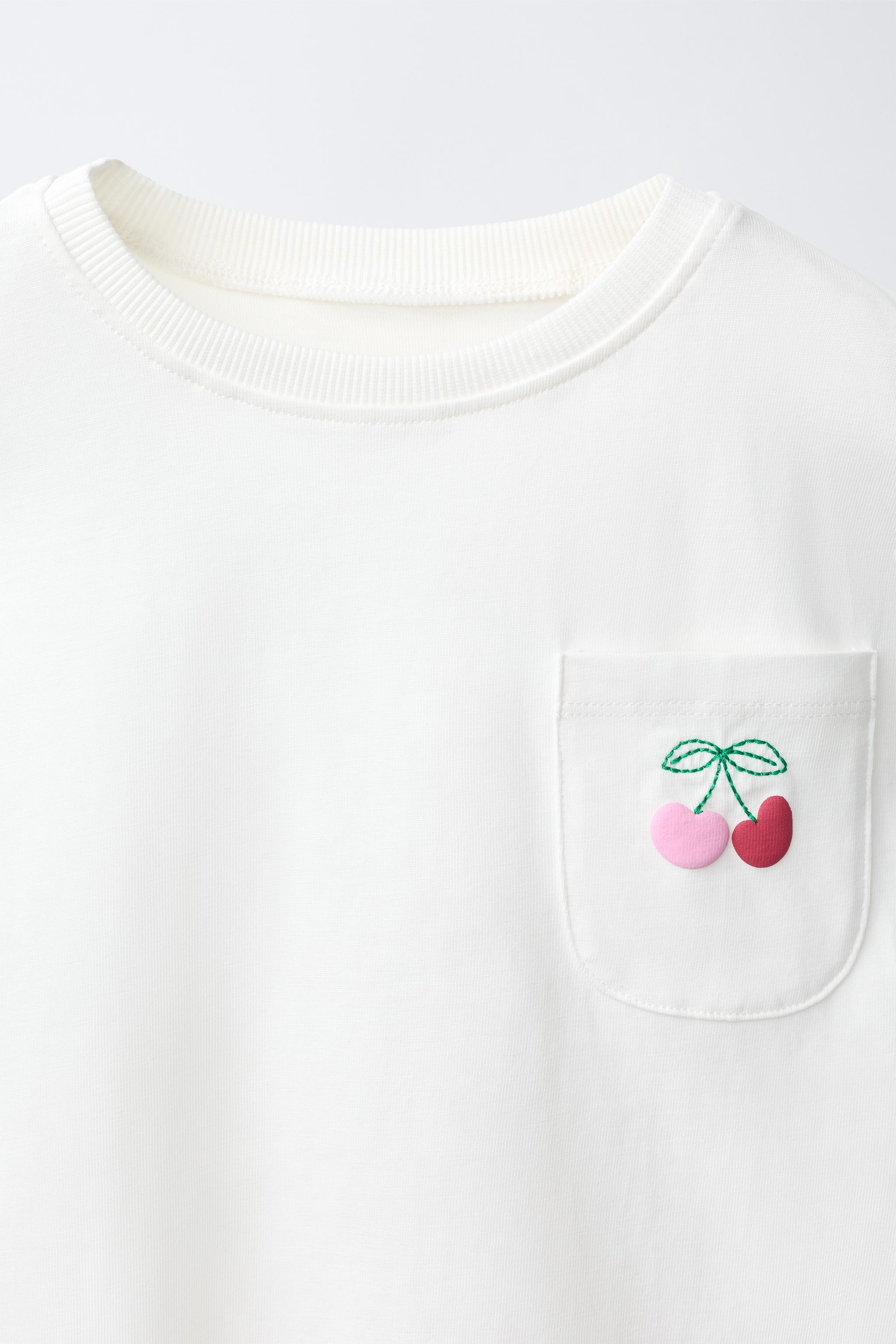 EMBROIDERED POCKET T-SHIRT | Zara US