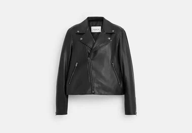 Leather Moto Jacket | Coach Outlet US