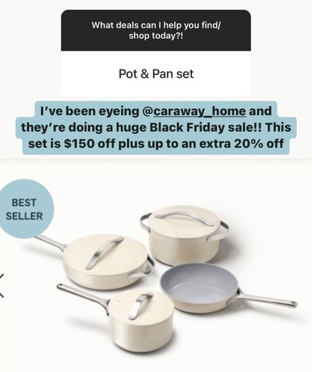Pots and pans set on major sale for Black Friday!!!

#LTKsalealert #LTKCyberweek #LTKhome