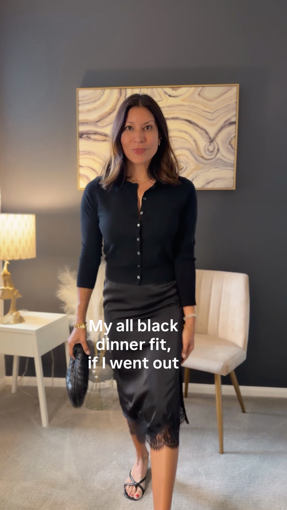 Just in case I go out to dinner one day, I’ll be ready 

Can’t go wrong with all black and s slip skirt at Old Navy 

Wearing xs in both 

#LTKPetite #LTKOver40 #LTKSeasonal